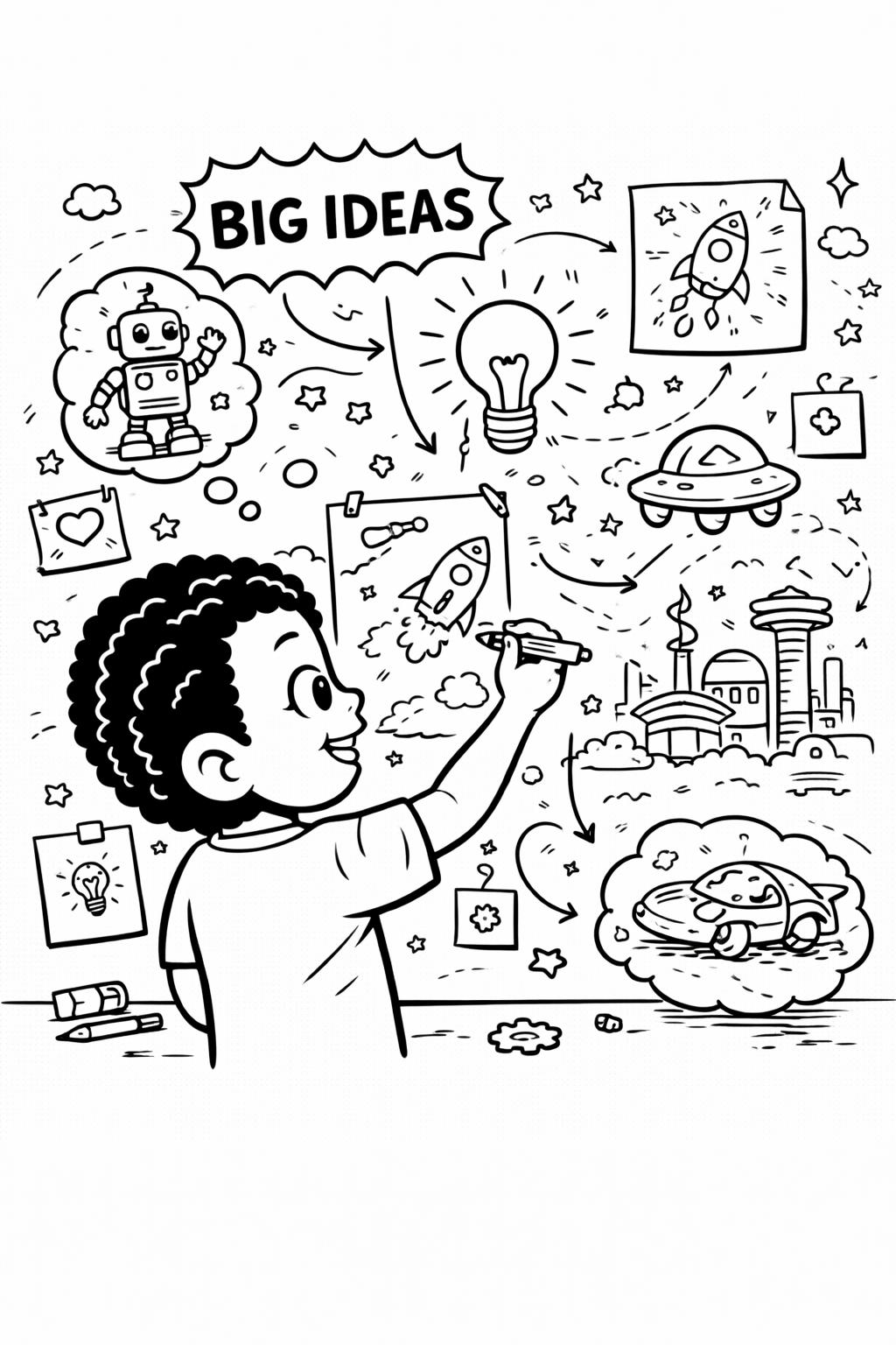 Create. Build. Explore. – A STEM Activity & Coloring Book for Curious Kids