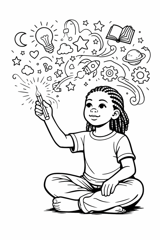 Create. Build. Dream Big. – A STEM & Growth Mindset Coloring Book