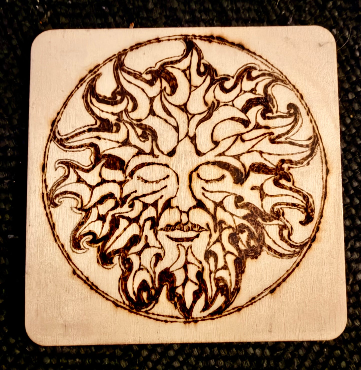 Fantasy Tree Spirit Wood Burn Art