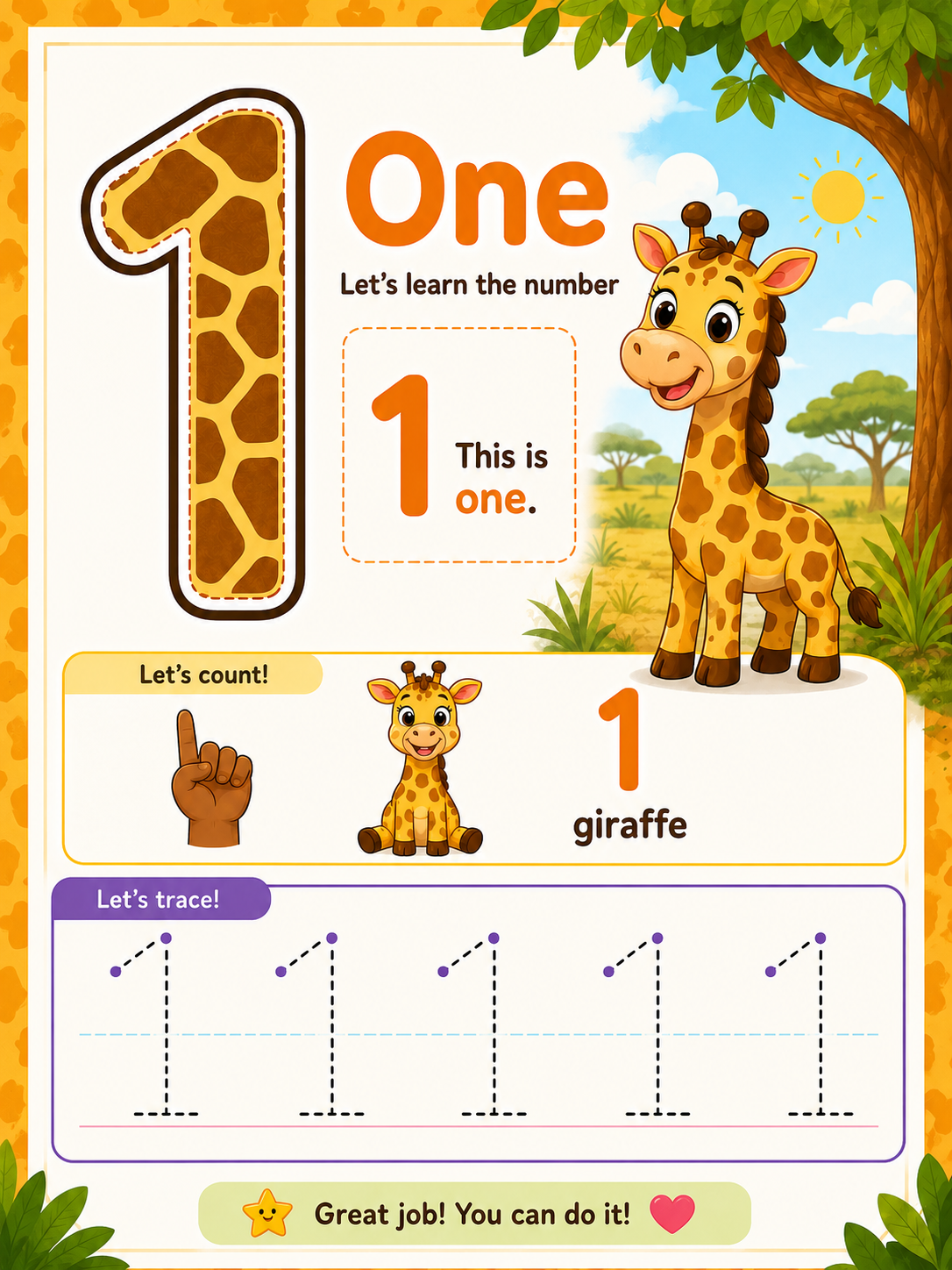 I Can My First Numbers 1–20 – Learn, Trace, Count & Have Fun!