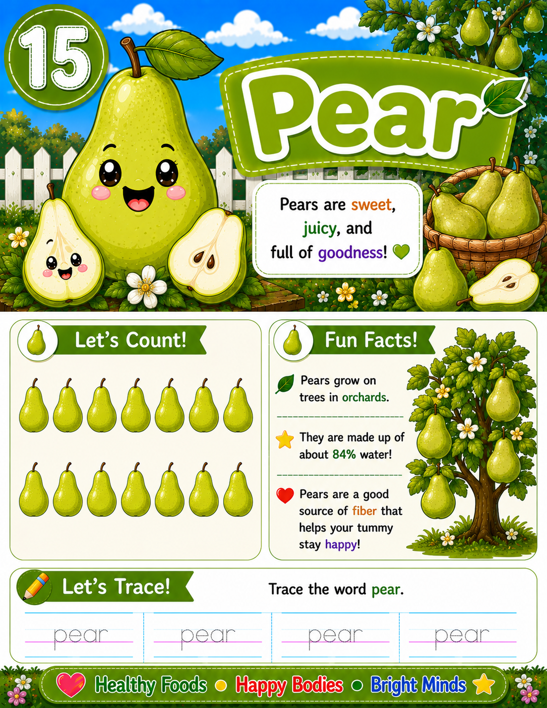 I Can: Learn My Fruits & Veggies