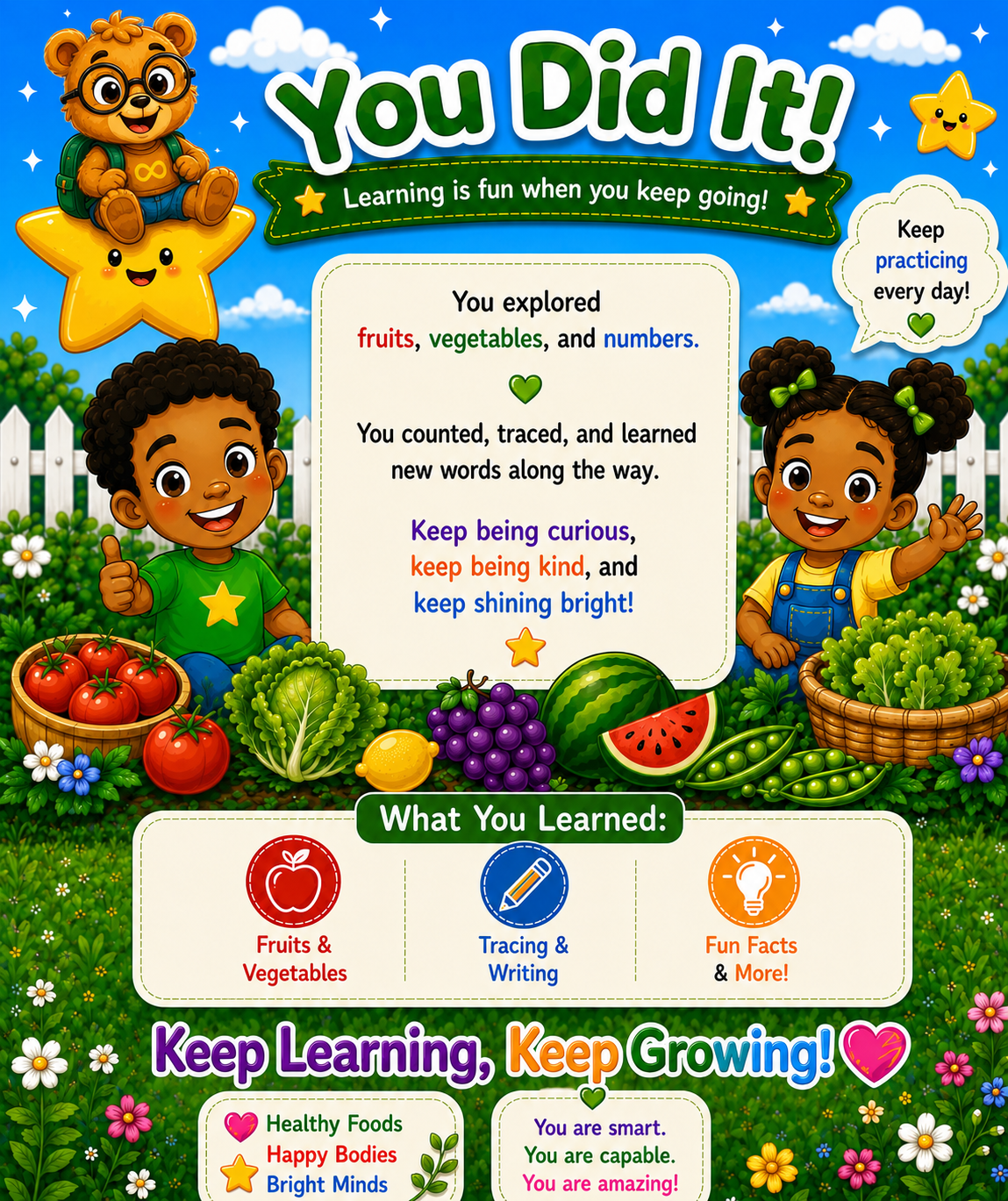 I Can: Learn My Fruits & Veggies
