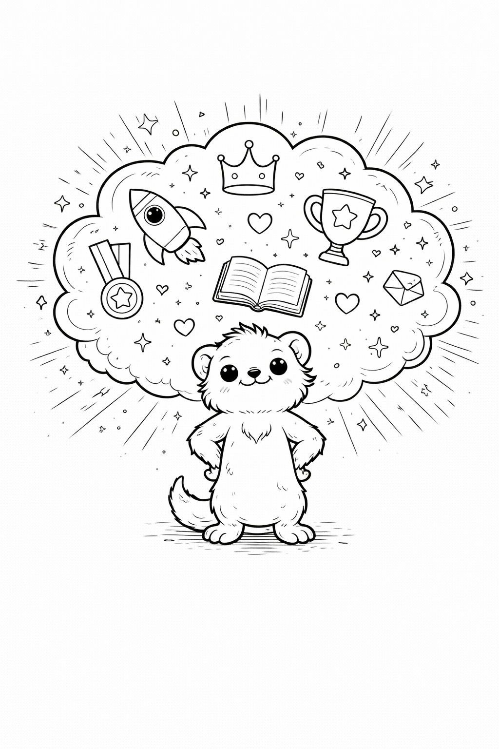 Little Paws, Big Dreams – A Fun Animal Coloring Adventure