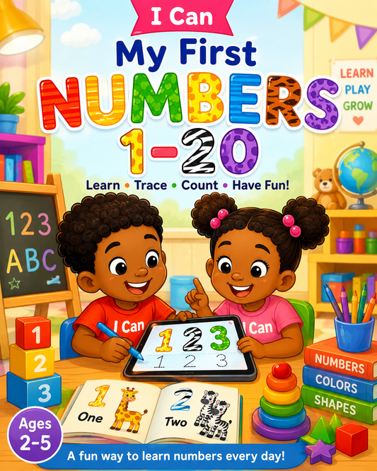 I Can My First Numbers 1–20 – Learn, Trace, Count & Have Fun!